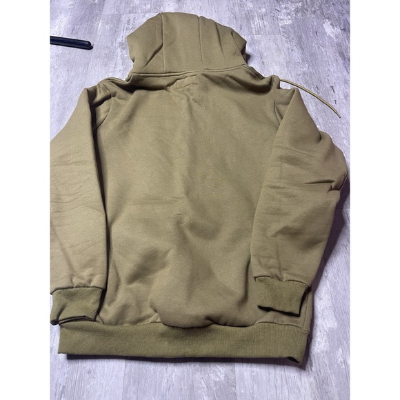 The Hideout Clothing THC Mens M Hoodie‎ Embroidered Army Green L-33 - Picture 5 of 6